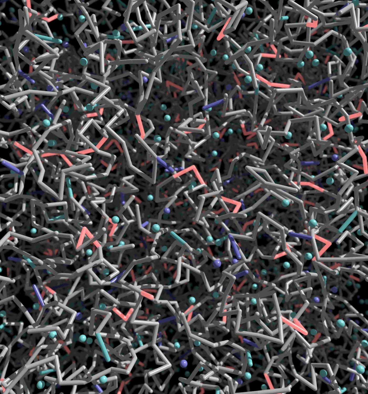 Molecular network simulation